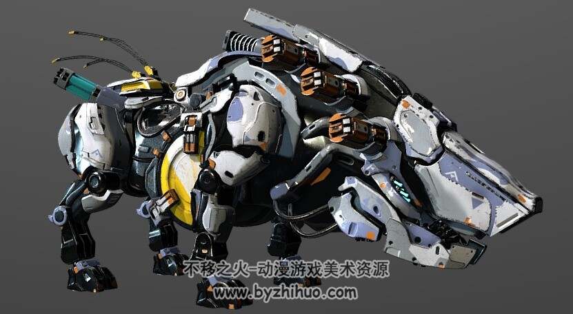 Horizon zero dawn-Behemoth 3D模型 百度网盘下载