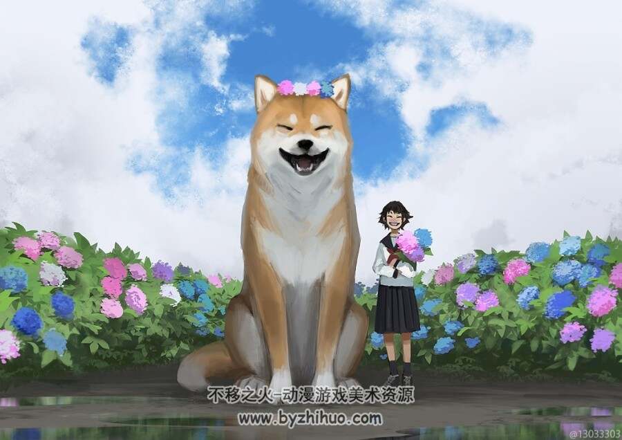 日本巨型动物插画师 M-kubo 插画作品 百度网盘下载