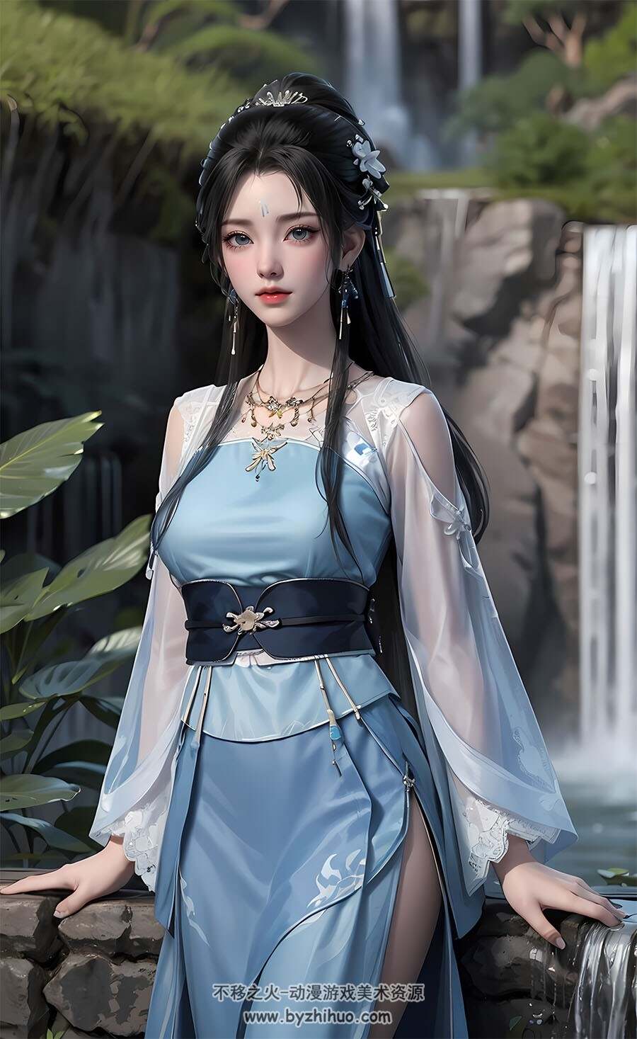 国漫女神完美世界清漪AI绘画图包百度网盘下载- 不移之火资源网