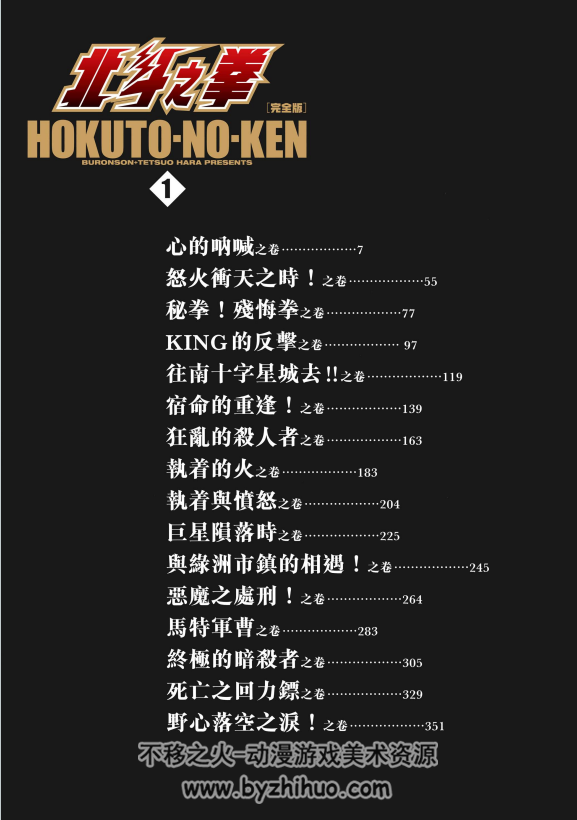 北斗神拳 完全版 原哲夫 1-14全+8.5 玉皇朝中文 PDF 百度网盘漫画下载