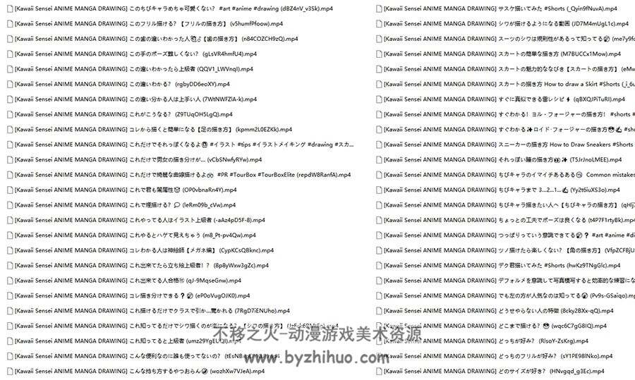 画师KawaiiSensei 人物服饰等入门参考绘画教程 百度网盘下载