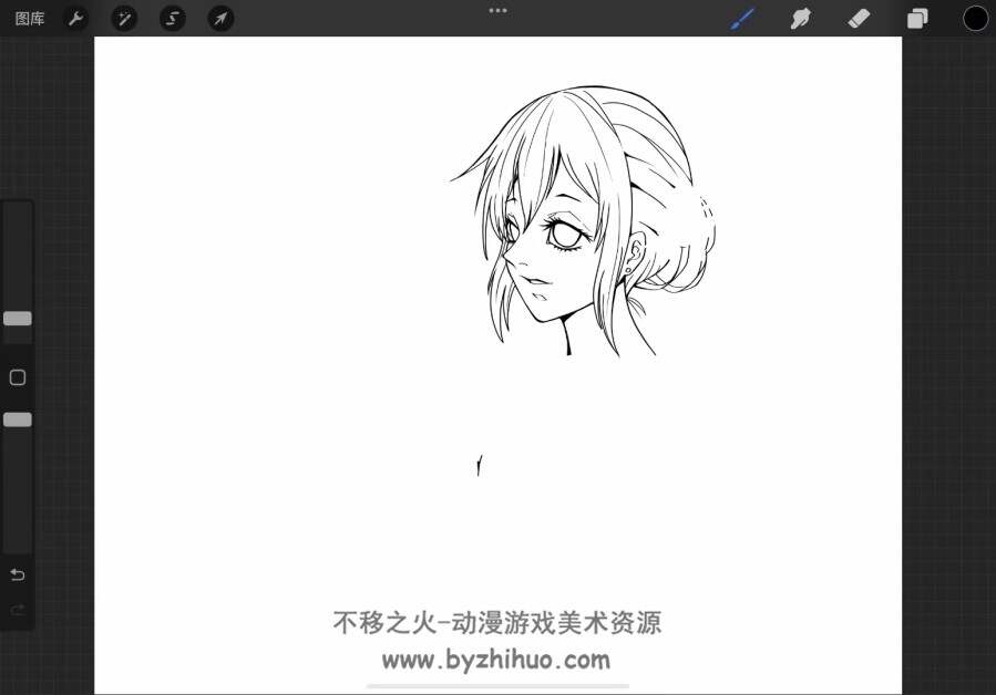 板绘一张，月下和风~（附过程）