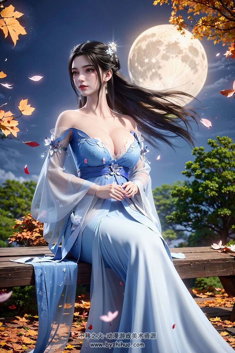 AI绘画图包月亮仙子李慕婉 百度网盘下载 7.52MB