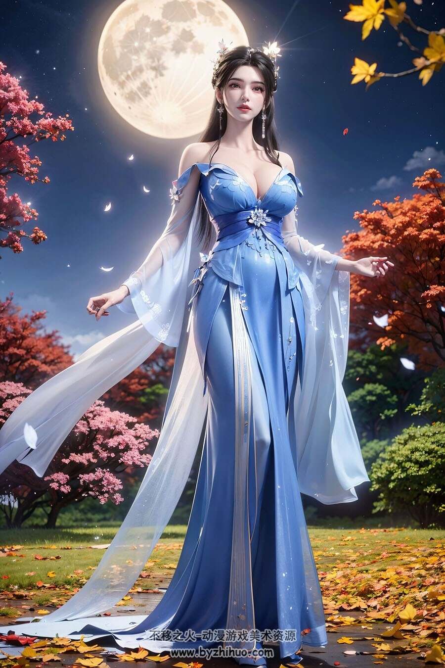 AI绘画图包月亮仙子李慕婉 百度网盘下载 7.52MB