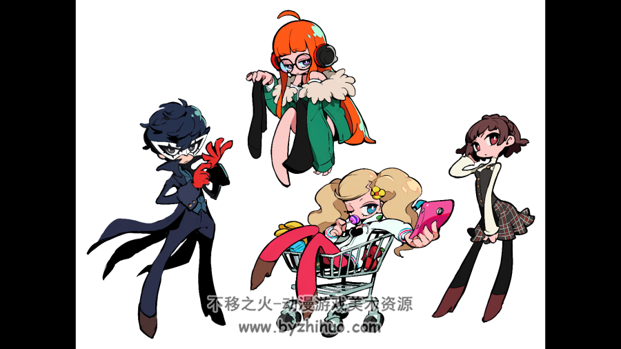 女神异闻录5 战略版 画集 Persona 5 Tactica Digital Artwork 百度网盘下载