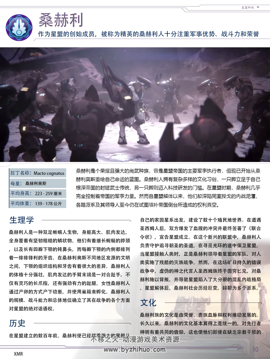 光环HALO 星盟生物手册 中文 PDF版 百度网盘下载