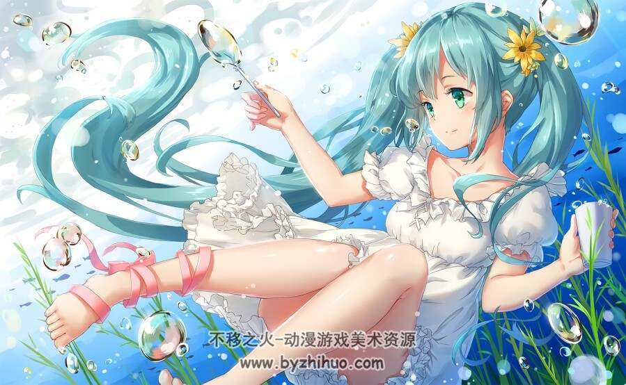 初音未来Miku壁纸分享 P站美图第二期 百度网盘下载