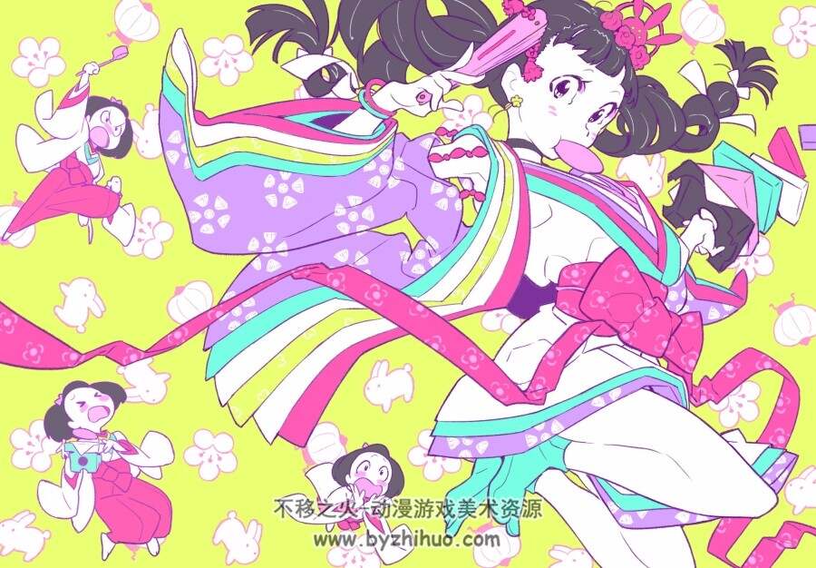 米山舞 动漫二次元壁纸插画图包 百度网盘下载 243P