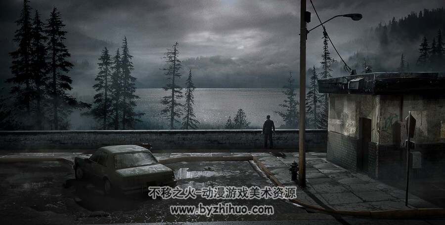寂静岭2重制版 官方设定画集 Silent Hill 2 Artbook 百度网盘下载