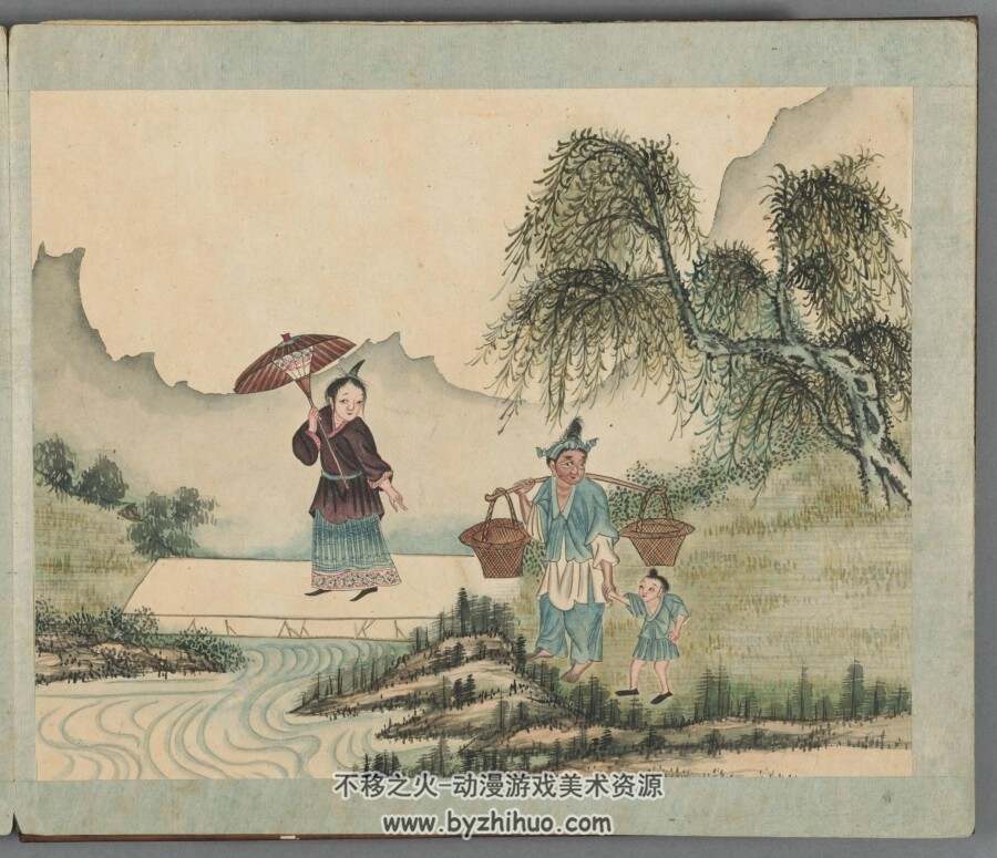 苗蛮图说 一册 附解说 清末绘本  百度网盘下载