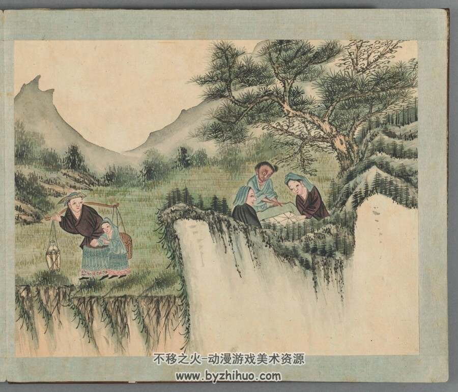 苗蛮图说 一册 附解说 清末绘本  百度网盘下载