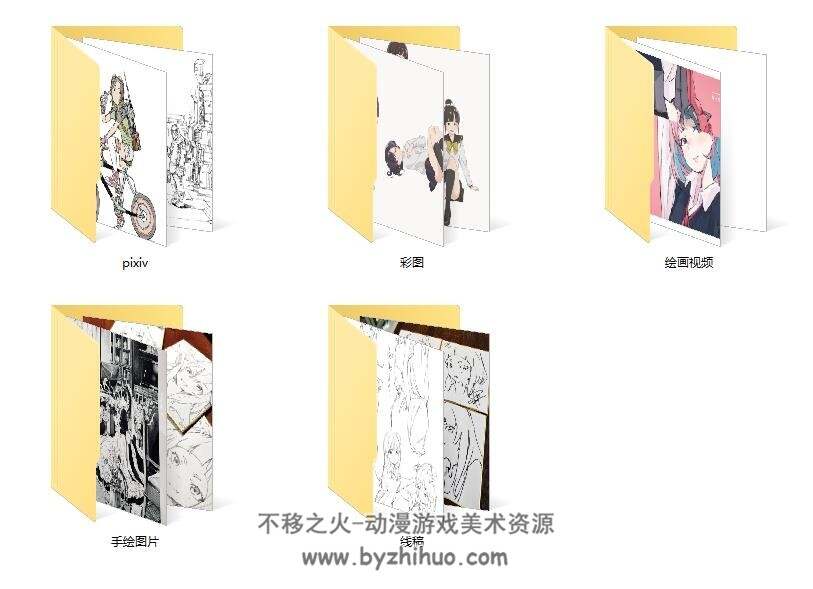 popman3580 人物动作姿态速写+7个绘画视频 美术参考素材 百度网盘下载