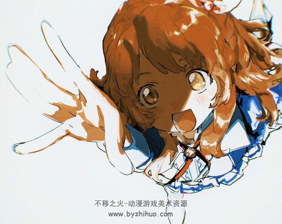 画师syusi 日系少女线稿插画图包 美术绘画参考素材 百度网盘下载