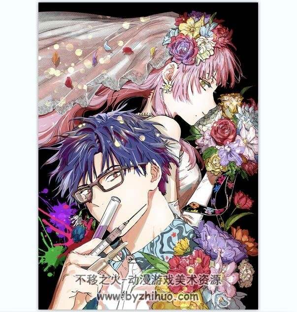 依田瑞稀 Yozudami 手绘插画线稿+漫画+画集+视频 素材图包 百度网盘下载