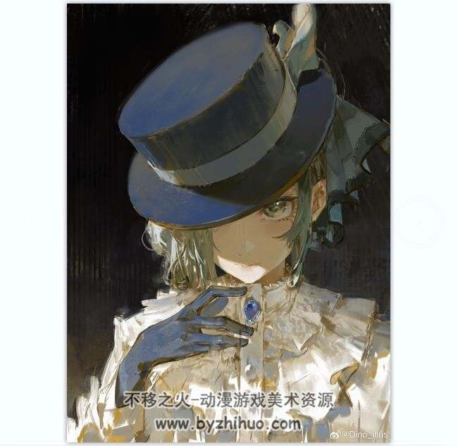 画师Dino 日系人物 光影插画 步骤线稿图+插画+视频 更新至2024.8 百度云下载