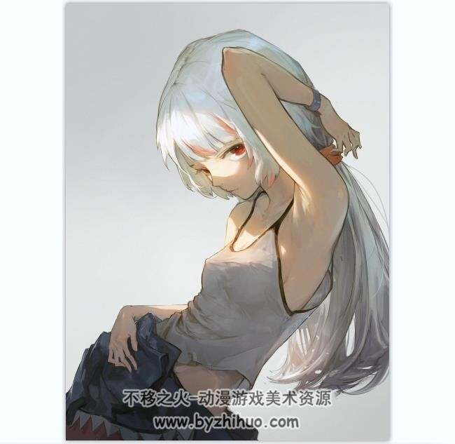 画师Dino 日系人物 光影插画 步骤线稿图+插画+视频 更新至2024.8 百度云下载