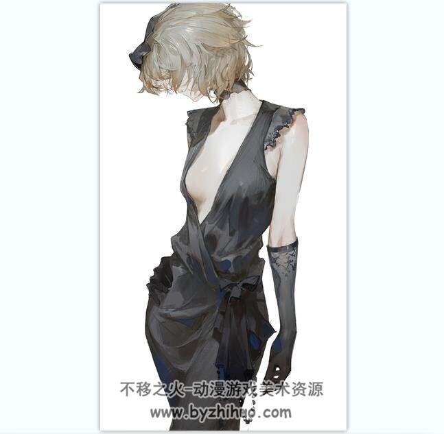 画师Dino 日系人物 光影插画 步骤线稿图+插画+视频 更新至2024.8 百度云下载