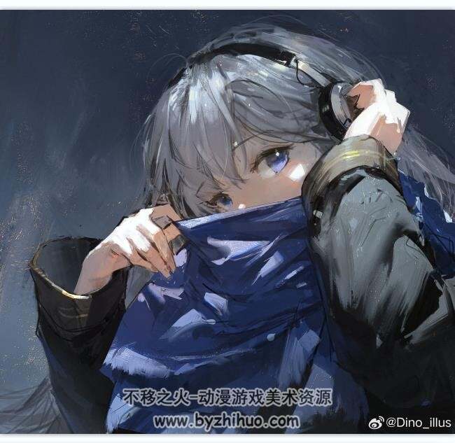 画师Dino 日系人物 光影插画 步骤线稿图+插画+视频 更新至2024.8 百度云下载