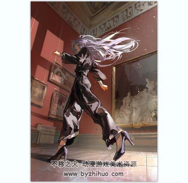 画师Dino 日系人物 光影插画 步骤线稿图+插画+视频 更新至2024.8 百度云下载