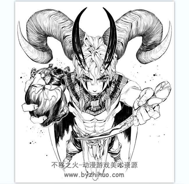 sungmoomoo 画师细腻线稿 CG厚涂作品图包 百度网盘下载