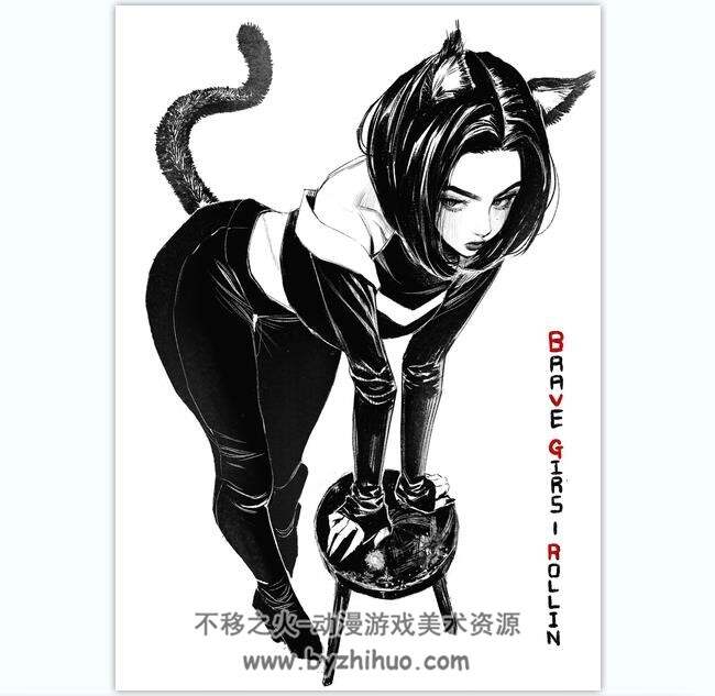 sungmoomoo 画师细腻线稿 CG厚涂作品图包 百度网盘下载