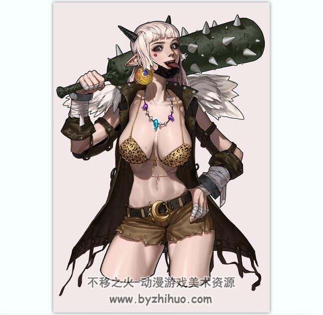 sungmoomoo 画师细腻线稿 CG厚涂作品图包 百度网盘下载