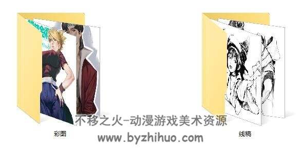 sungmoomoo 画师细腻线稿 CG厚涂作品图包 百度网盘下载