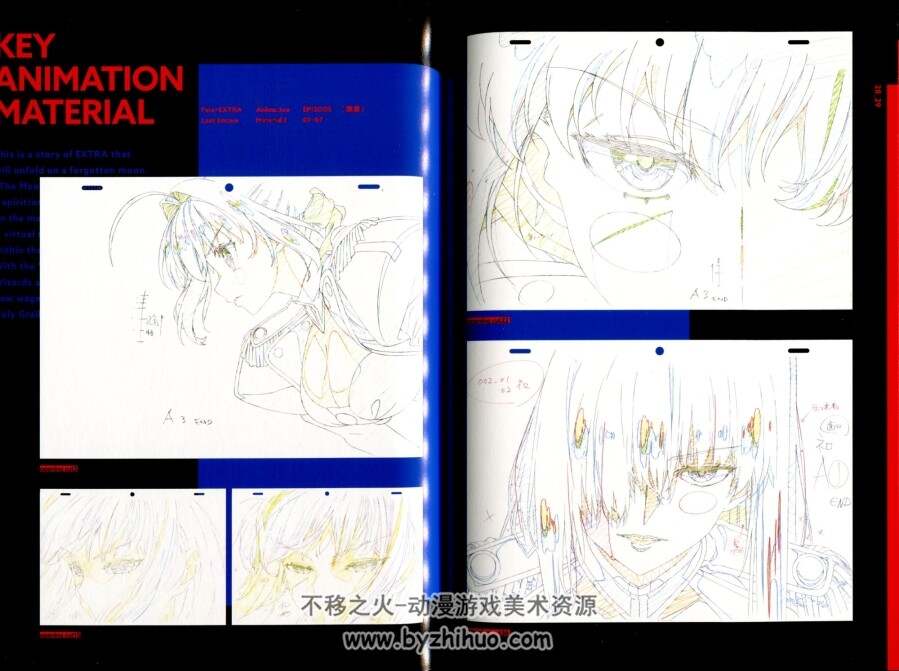 FateExtraLastEncore BD小册子+动画关键帧