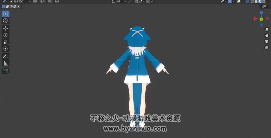 Gawr Gura blander模型 百度网盘下载