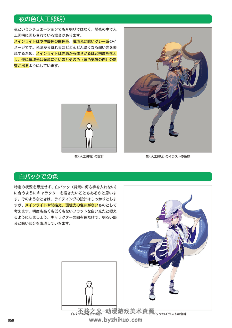 デジタルイラストの「光と影」描き方事典 插画中光影描绘方法 百度云