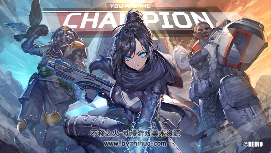 APEX加载屏幕 插画壁纸图包 百度网盘下载