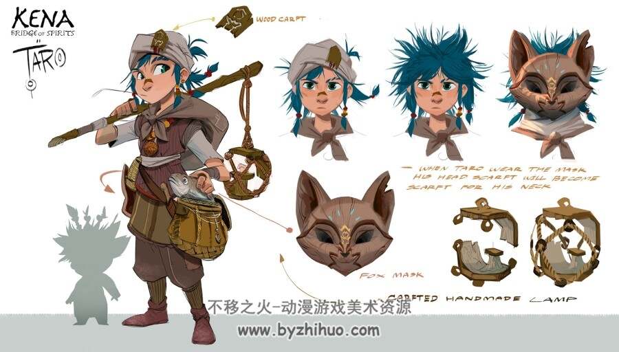 Kena :Bridge of spirits —柯娜-精神之桥 概念设定 百度网盘下载