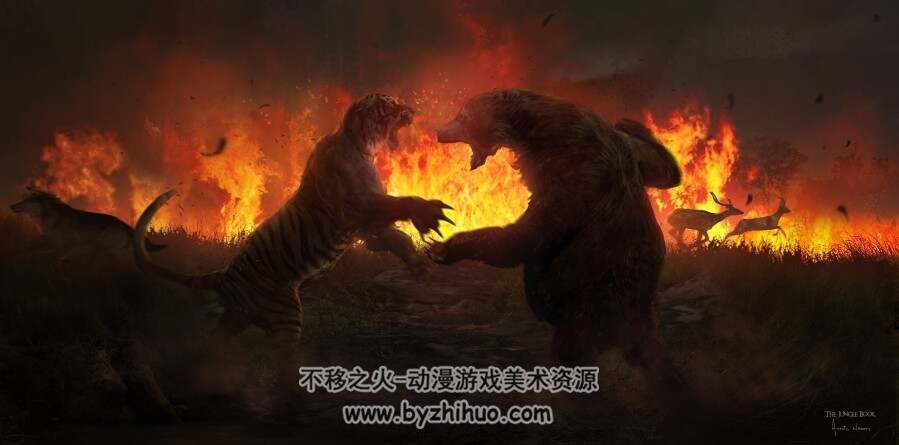 奇幻森林 The Jungle Book 概设美术素材 百度网盘下载