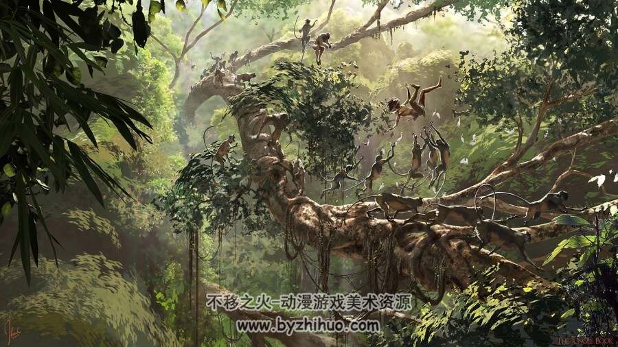 奇幻森林 The Jungle Book 概设美术素材 百度网盘下载