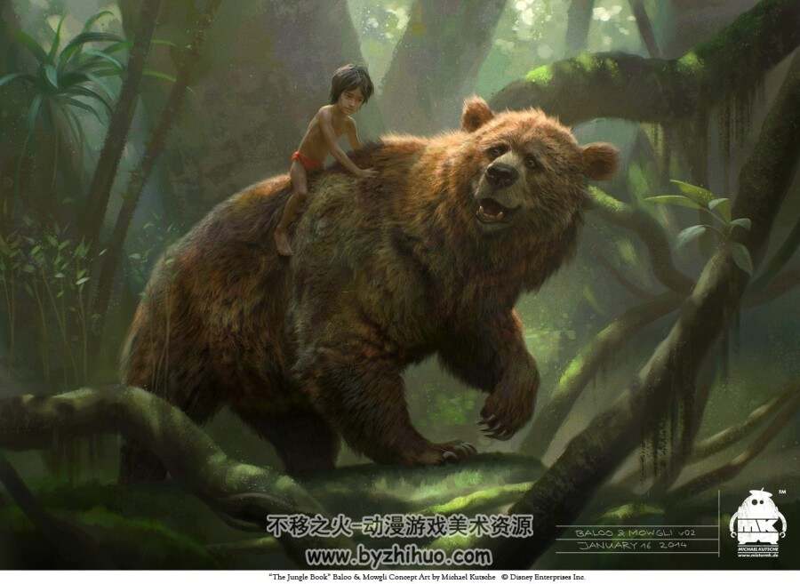 奇幻森林 The Jungle Book 概设美术素材 百度网盘下载