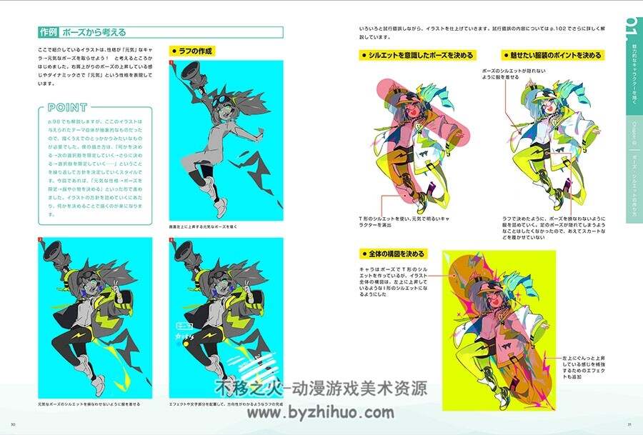 「キャラクター」のデザイン＆描き方 角色设计技巧 美术素材 百度云下载
