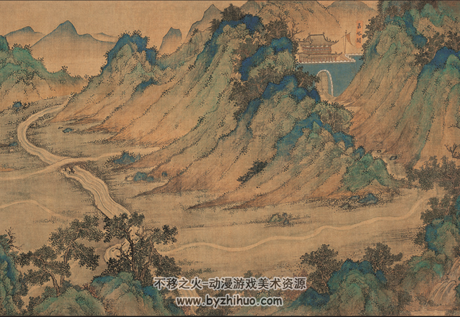 丝路山水地图 美术作品 百度网盘下载