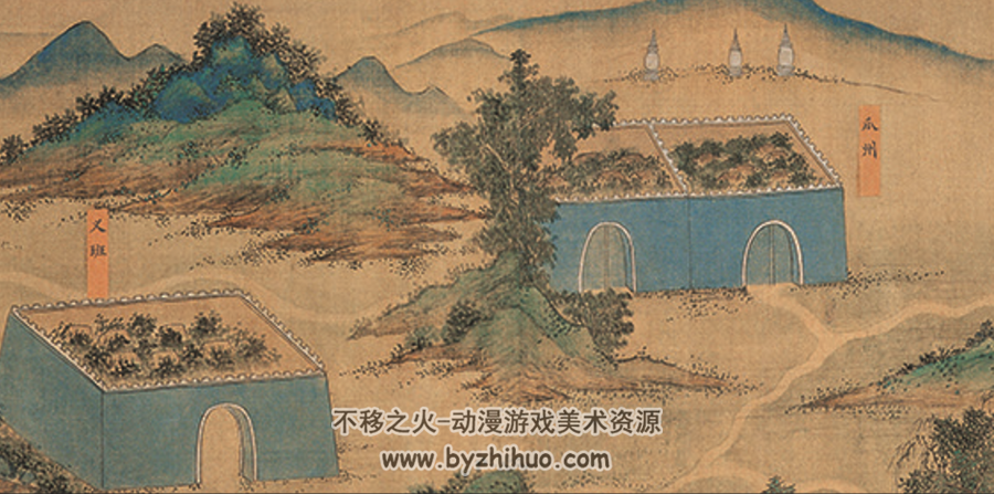 丝路山水地图 美术作品 百度网盘下载