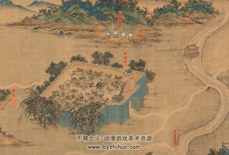 丝路山水地图 美术作品 百度网盘下载