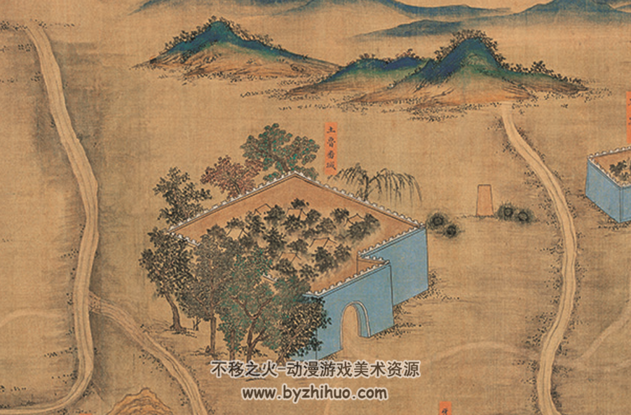 丝路山水地图 美术作品 百度网盘下载