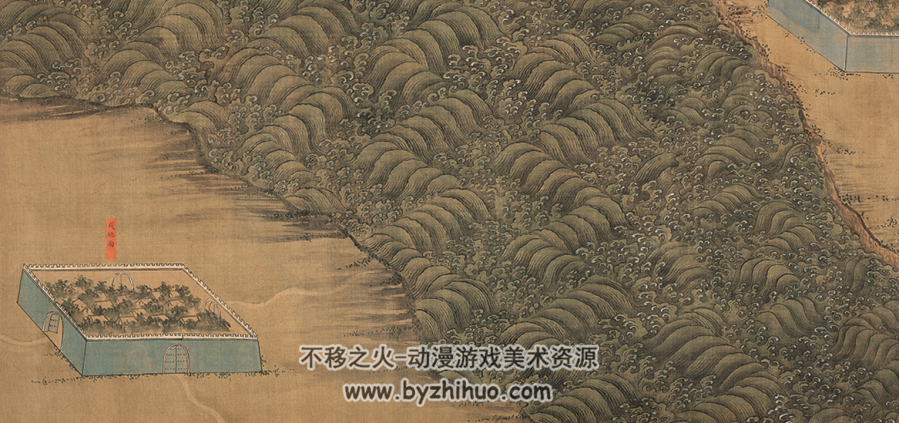丝路山水地图 美术作品 百度网盘下载