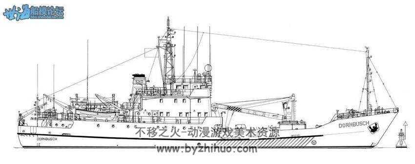 古船模线稿图 透视图 手绘图 模型制作图 百度网盘下载