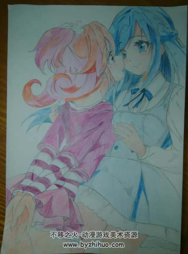10年前学生时期跟着本子画的百合本