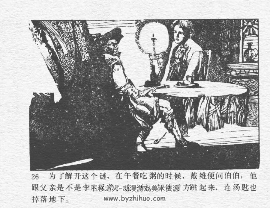 戴维历险记 仿印 岭南美术 1985 PDF格式连环画 百度网盘下载