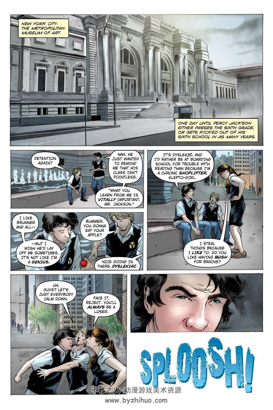 Percy Jackson and the Olympians波西杰克逊与奥林匹亚众神 1-3册 英文 图像小说下载