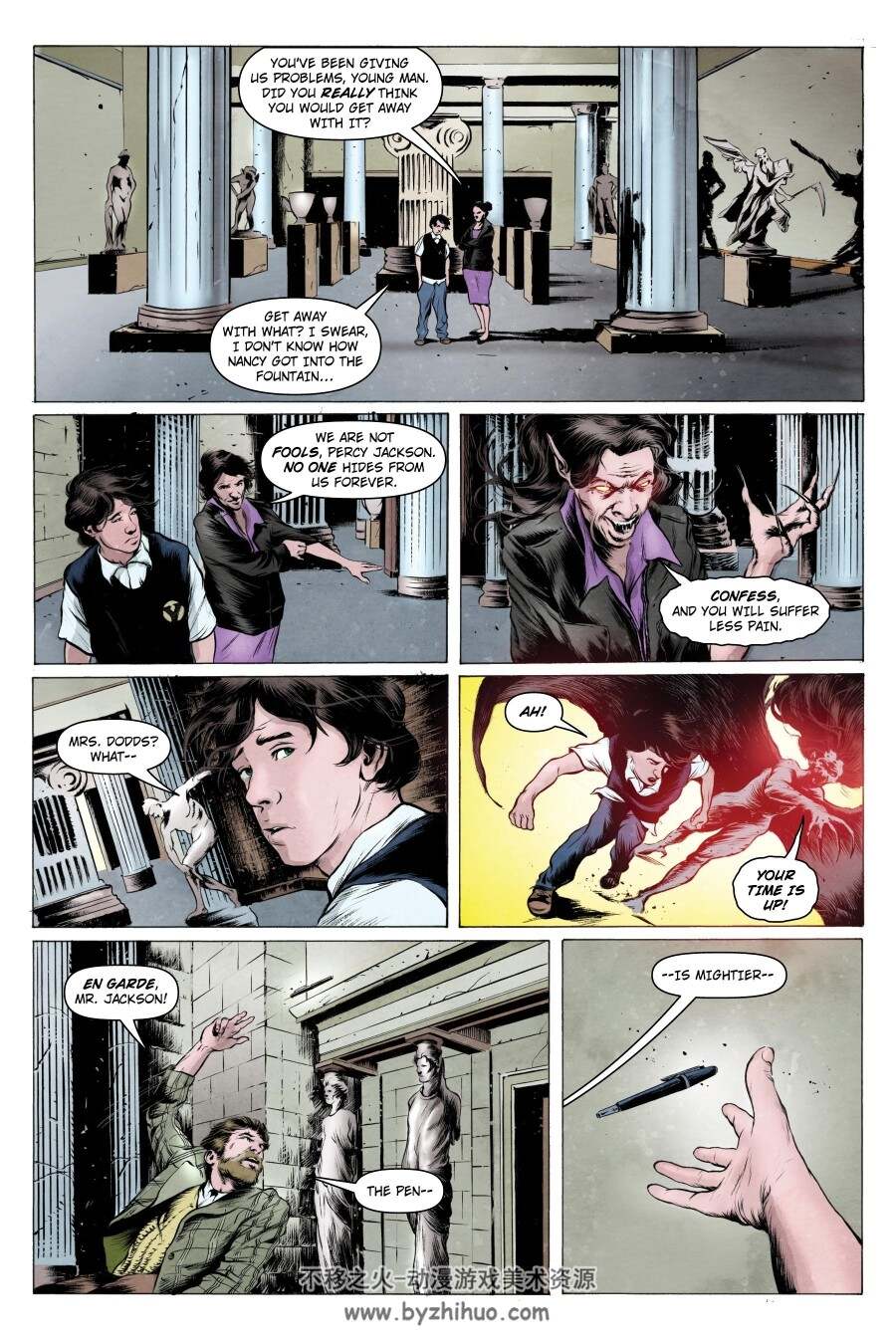 Percy Jackson and the Olympians波西杰克逊与奥林匹亚众神 1-3册 英文 图像小说下载