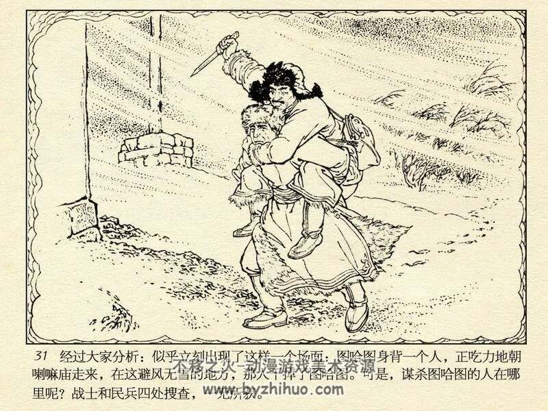 雪原前哨 77年连环画 PDF 百度网盘下载