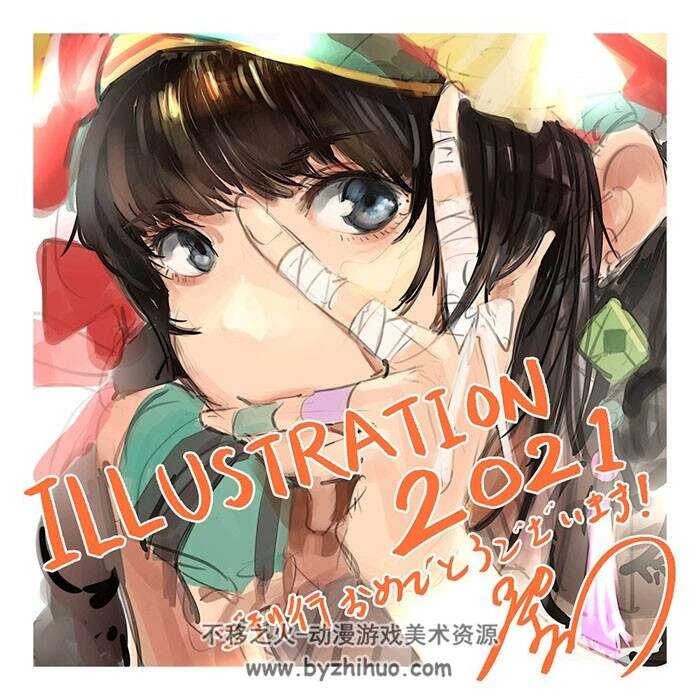 画师染平かつ(Katsu Somehira）二次元插画图包 百度网盘下载