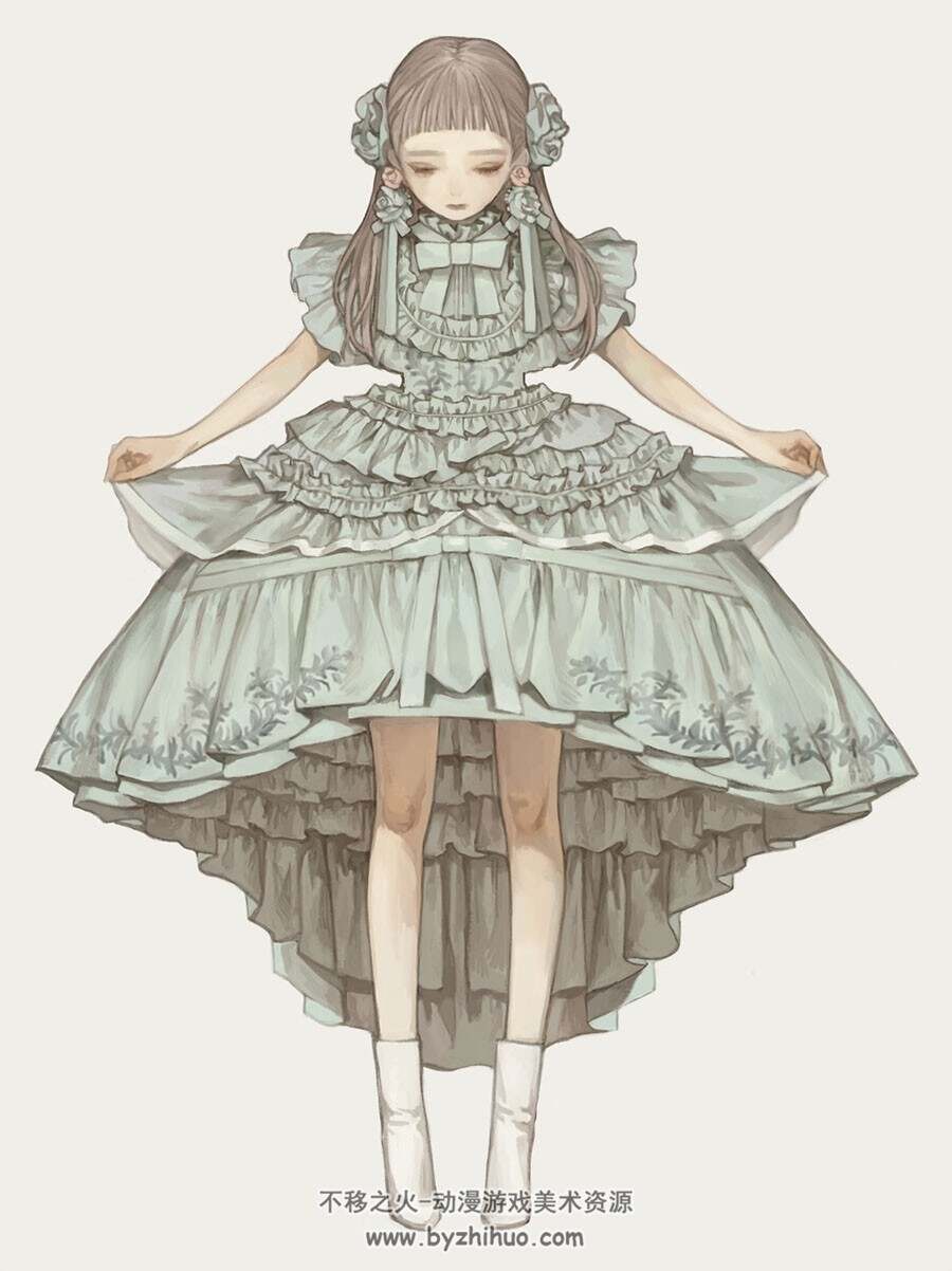 画师坂内若 [sakauchiwaka] 插画图包 百度网盘下载