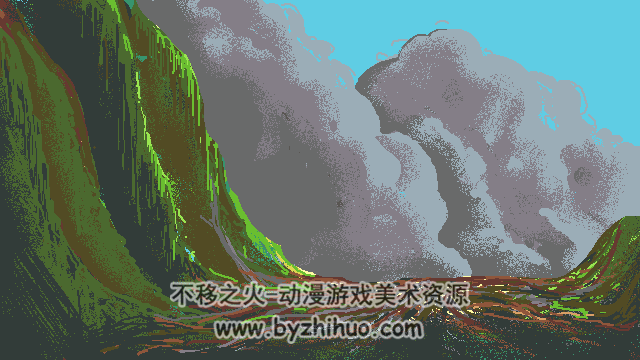 个人练笔，像素图。